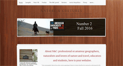 Desktop Screenshot of natureandcultures.net